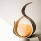 Beautiful handcrafted balinese zen orb lamp Kiko blossom Light Wood